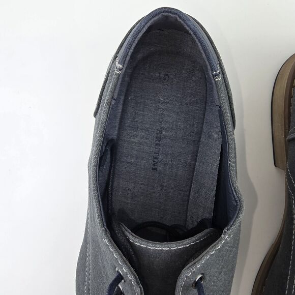 Giorgio Brutini Oxford Dress Shoes Kyle Mens 12 M Gray Blue - Picture 6 of 12